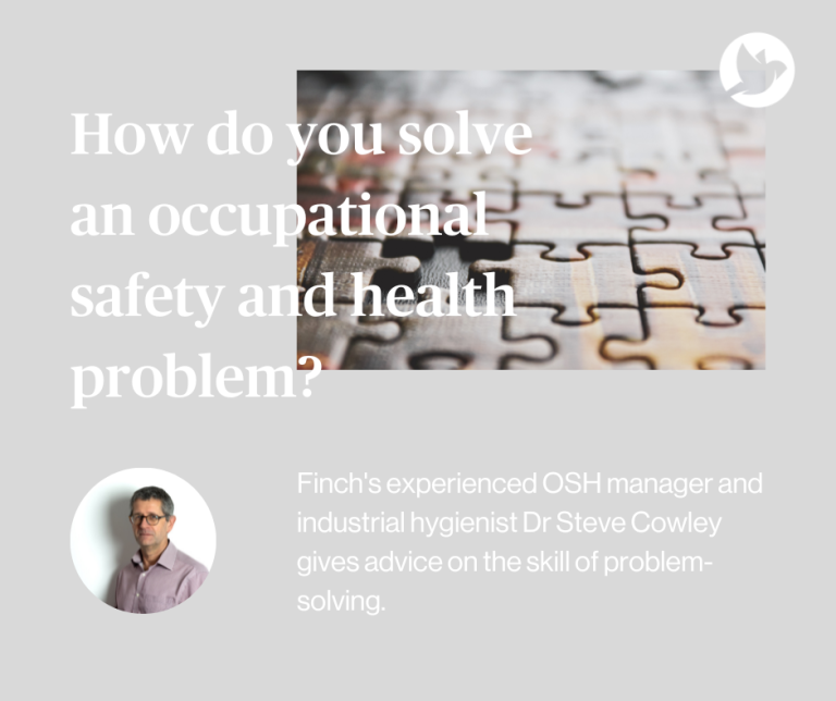 How do you solve an occupational safety and health problem